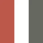 3 Pieces (Brick Red-White-Gray Green)